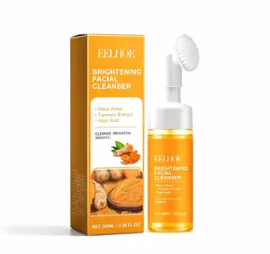Turmeric Brightening Cleanser, Deep Cleansing Facial Wash, Moisturizing Facial Cleanser, Facial Skin Care Product for Women & Men Nourishing Moisture