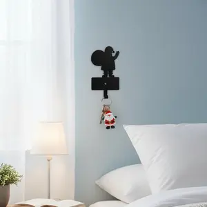 Heavy Duty Santa Claus Adhesive Cup Hook - No Damage Wall Hanger for Christmas Stockings & Ornaments | Removable Waterproof Hook for Mantel, Tile & Windows | Festive Holiday Decor & Stocking Stuffer Gift