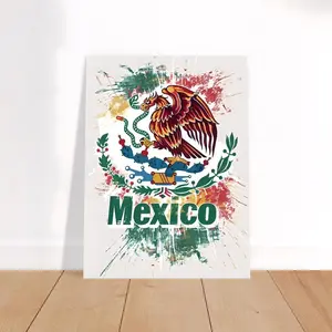 Mexico Soccer Team, Mexico Poster  UNFRAMED Art, Football Poster, Football Print, Football Art, Soccer Poster, Soccer Print, Soccer Art