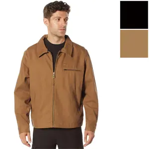 Men’s Lightweight Canvas Work Jacket – Rugged Water-Resistant Outdoor Jacket