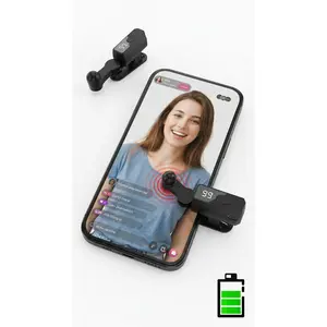 Rechargeable Wireless Rose Automatic Clicker - Adjustable Speed, Fast-Responsive Clip Controller with LED Display & Batteries, Mobile Game Accessories for Smartphones