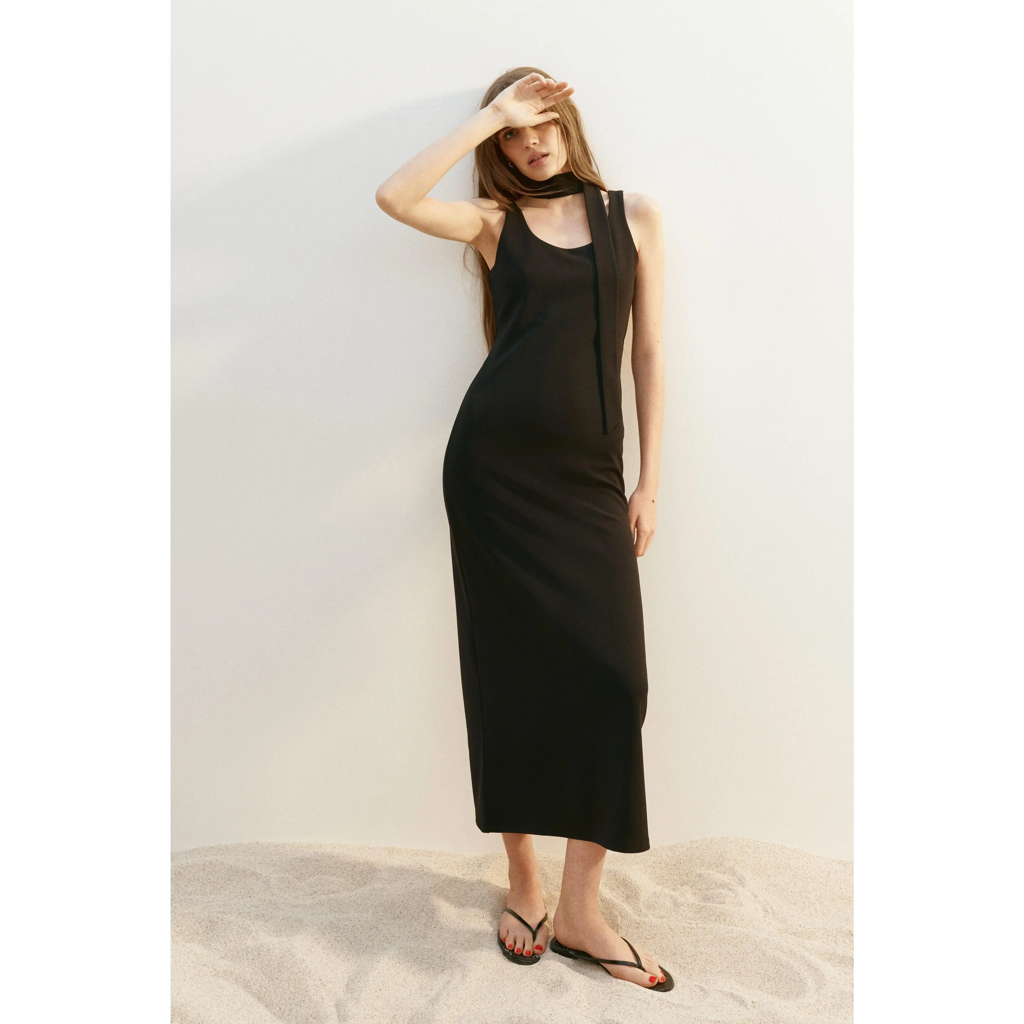 brown backless dress MORANA DRESS