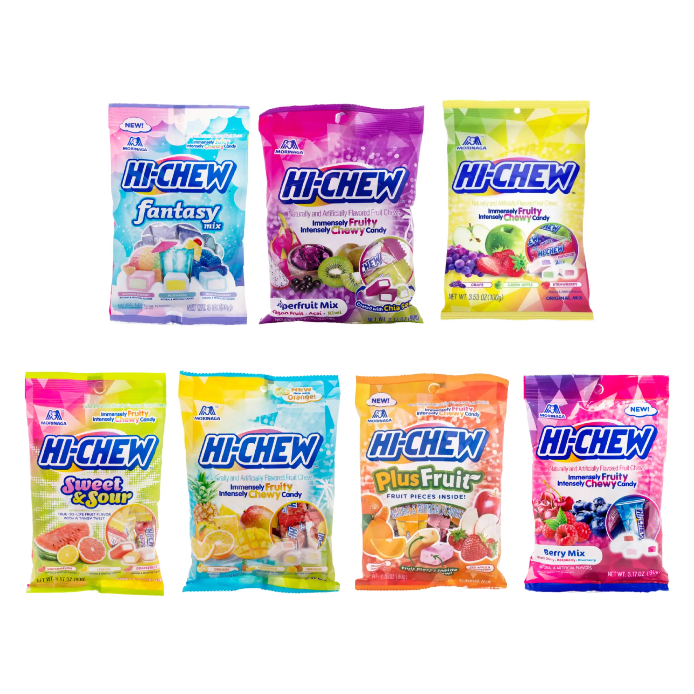 Hi-Chew Variety Pack (7 Pack with 20 flavors) - Weee Asian Supermarket Sweet Sna...