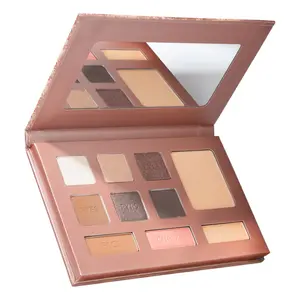 LUMINESS Face Time Essentials Face Palette - Includes Bronzer Blush Highlighter Face Powder & 6 Eyeshadows - Highly Pigmented Long-Wearing Makeup Palette - Silky Smooth Easy to Blend Compact Matte