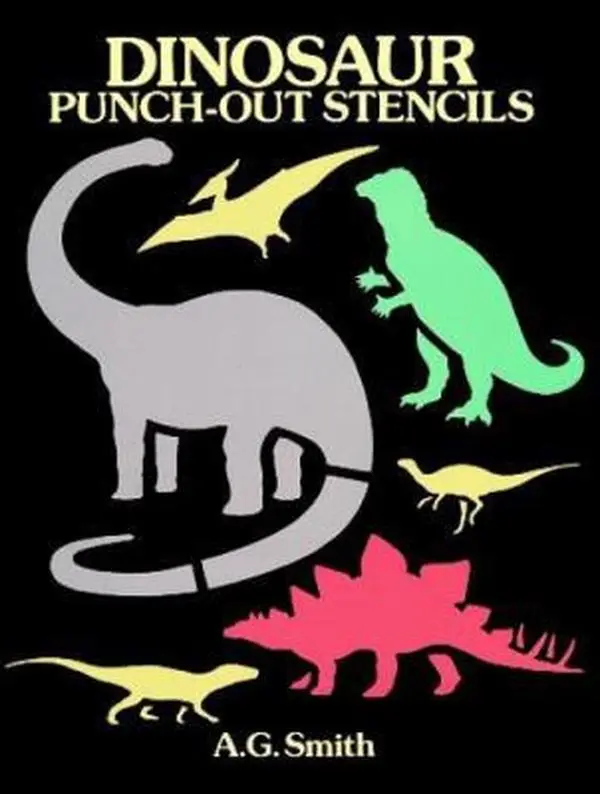 Used Good Kids' Dinosaur Punch-Out Stencils (16 Stencils, Dover Children's Activity Books) by A. G. Smith - Soft Cover, English