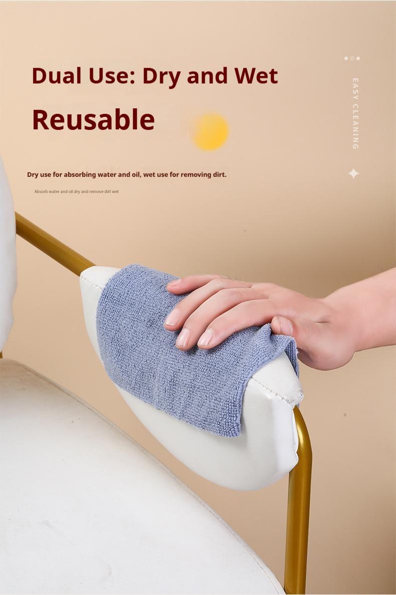 Boxed Cleaning Cloths (Pack of 20) — 7.9" x 7.9" Reusable Wipes for Keyboards & Computers — Edgeless, Overlocked Terry Fabric — Small Household & Kitchen Towels (Gray & Pink) — Microfiber Dishcloths