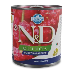 N&D QUINOA DOG - WEIGHT MANAGEMENT - LAMB  x 6 Pack
