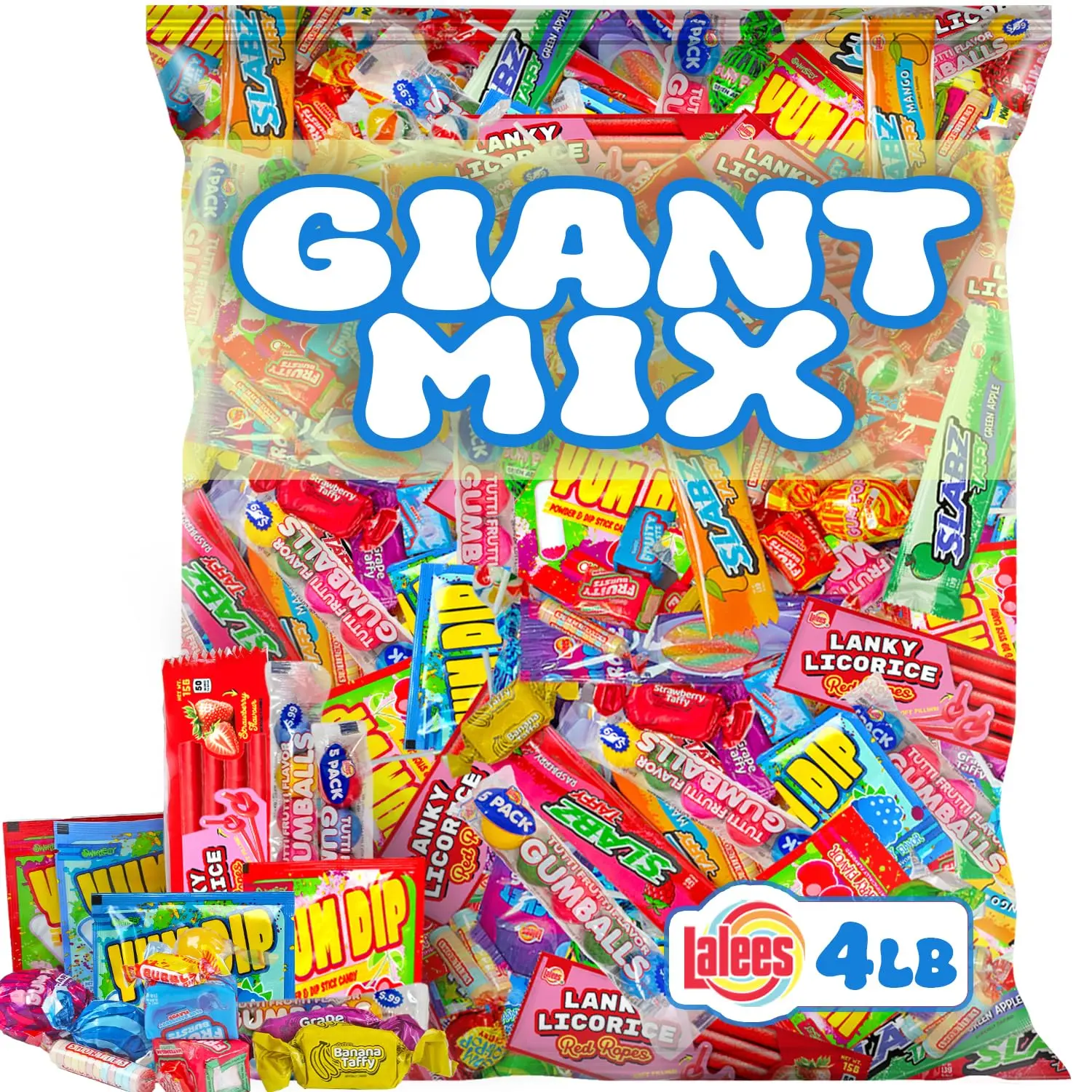 Bulk Candy Assortment - 4 Pounds - Candy Variety Pack - Assorted Candies for Birthday Parties, Schools, Camps