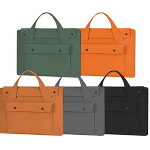 NAIDUN New Portable Laptop Briefcase with Multi-Compartments - Water-Resistant Stain-Proof Foldable Bag for Travel Essentials Waterproof Bag