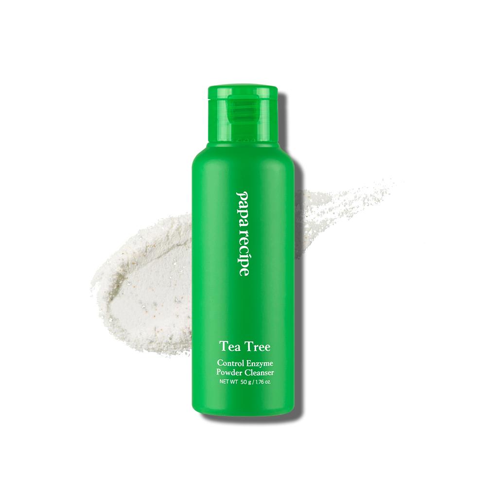 Papa Recipe Tea Tree Control Powder Cleanser – Gentle Exfoliating Korean Face Wash for Acne & Sensitive Skin, Hydrating & Calming for Irritation and Breakouts