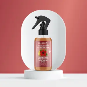Locsanity Hibiscus Green Tea and Ylang-Ylang Hair Spray Haircare Flower Thickening Mist Organic Argan Oil