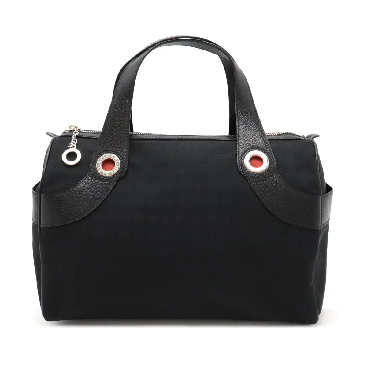 Pre-owned Bvlgari Canvas Tote Bags Logo Mania Leather Handbag