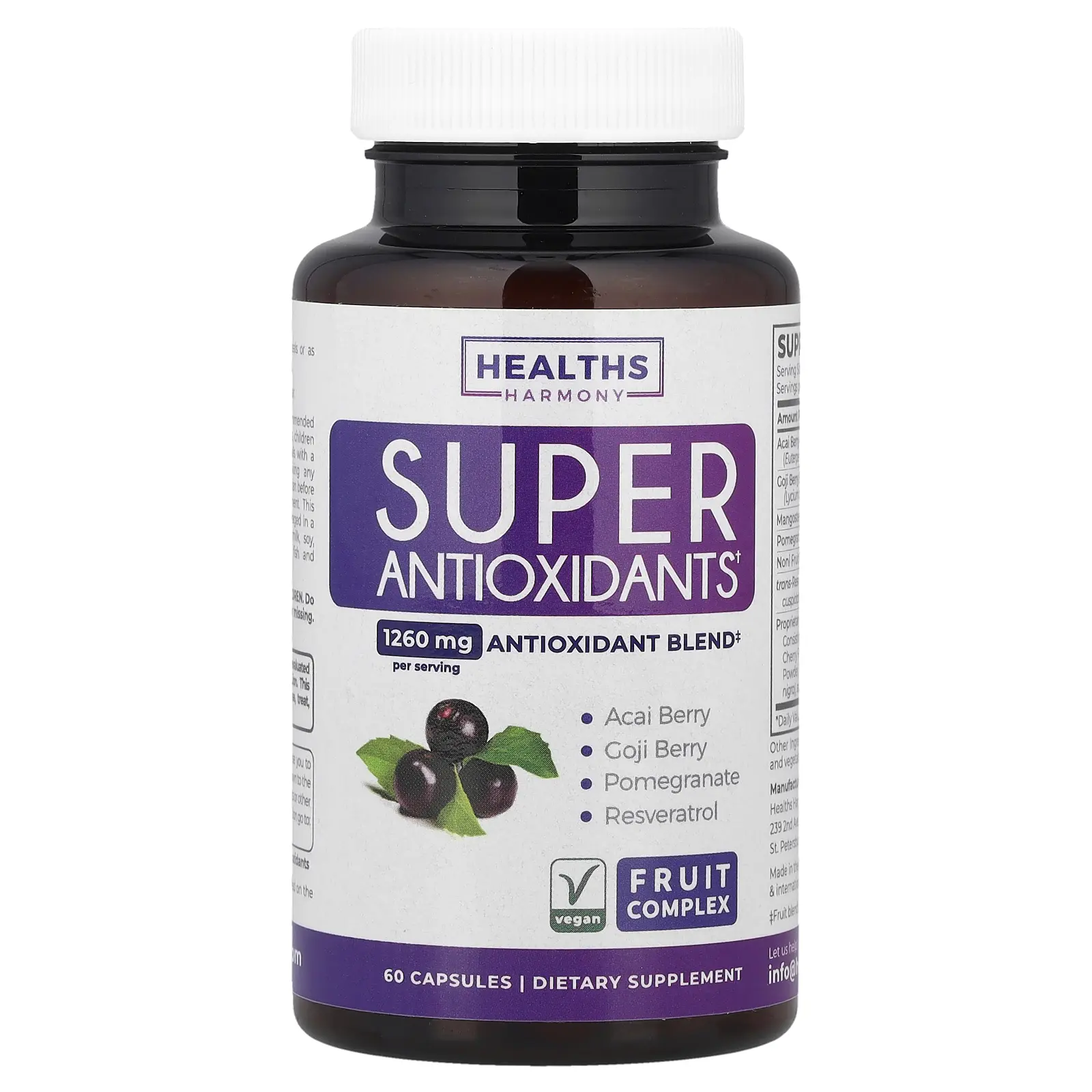 Healths Harmony Super Antioxidants, 60 Capsules