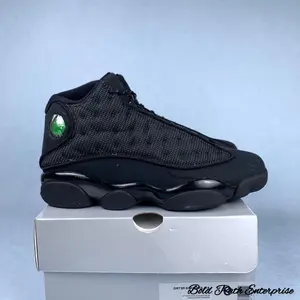 Black Cat 3M reflective Black Cat new Men's lace-up outdoor sports shoes Breathable casual running shoes