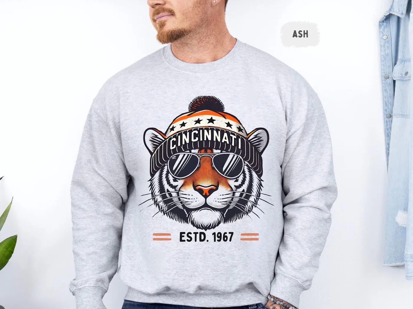 Cincinnati Football Sweatshirt - Unisex Crewneck, Cincinnati Fan Gift, Sports Team Apparel, Cozy Pullover,, Cincy Game Day Gear
