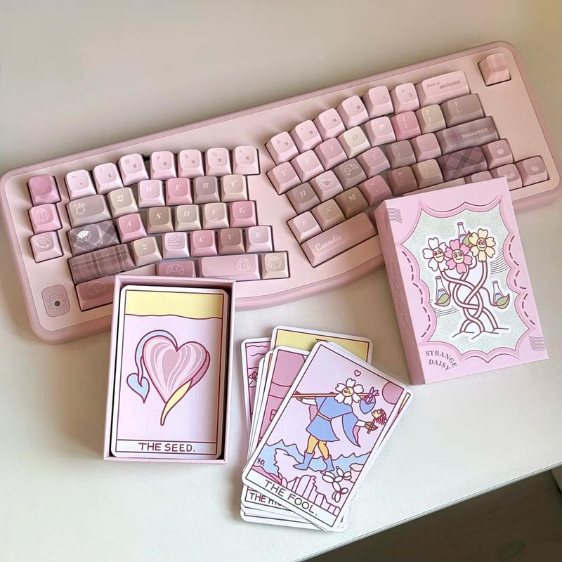 【Wohstudios】Ridiculous Flowers Standard Edition Quirky Simple Cute Drawing Style Tarot Cards, Copperplate Paper