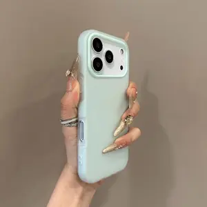 1PC Matte Plain 2-in-1 Cover Phone Cases for iPhone 17 Phone Case 16 15 14, iPhone 13 Phone Case, 12 11  Air|   Soft Smooth Touch, Lightweight & Heavy-Duty Dual Layer Protection.