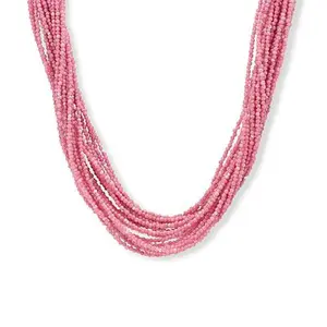 Mine Finds by Jay King 20-1/4" Baroque Rose Rhodonite 20-Row Necklace
