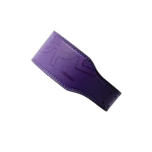 UPPPER Lifting Belt Plum - Microfiber Leather, Double-Prong Buckle, 4" to 2.5" Tapered, Weightlifting Support