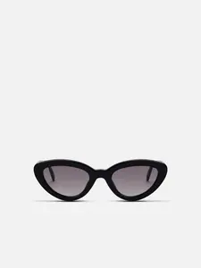 GIULIA in Black Acetate Grey Gradient Sunglasses