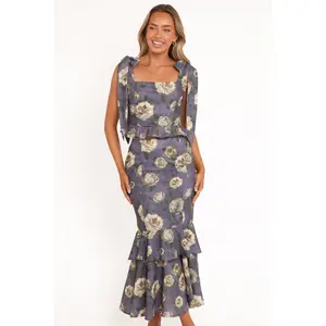 Luna Two Piece Set - Lavender Floral Luna Two Piece Set - Lavender Floral