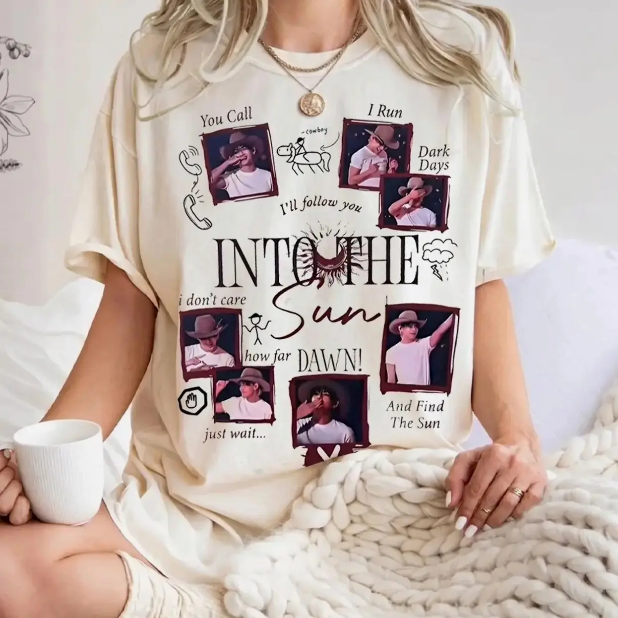 Into the Sun Tracklist Shirt, Bangtan Album Concert Tee, Fan Merch