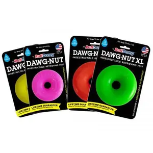 RUFF DAWG - Nut Indestructible Rubber Floating Donut Chew Toy - Guaranteed for Life