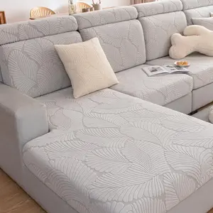 Leaf Pattern Sofa Cover, 1 Count Soft Sofa Cushion Cover, Sofa Protector for Home Living Room, Home Decor Supplies