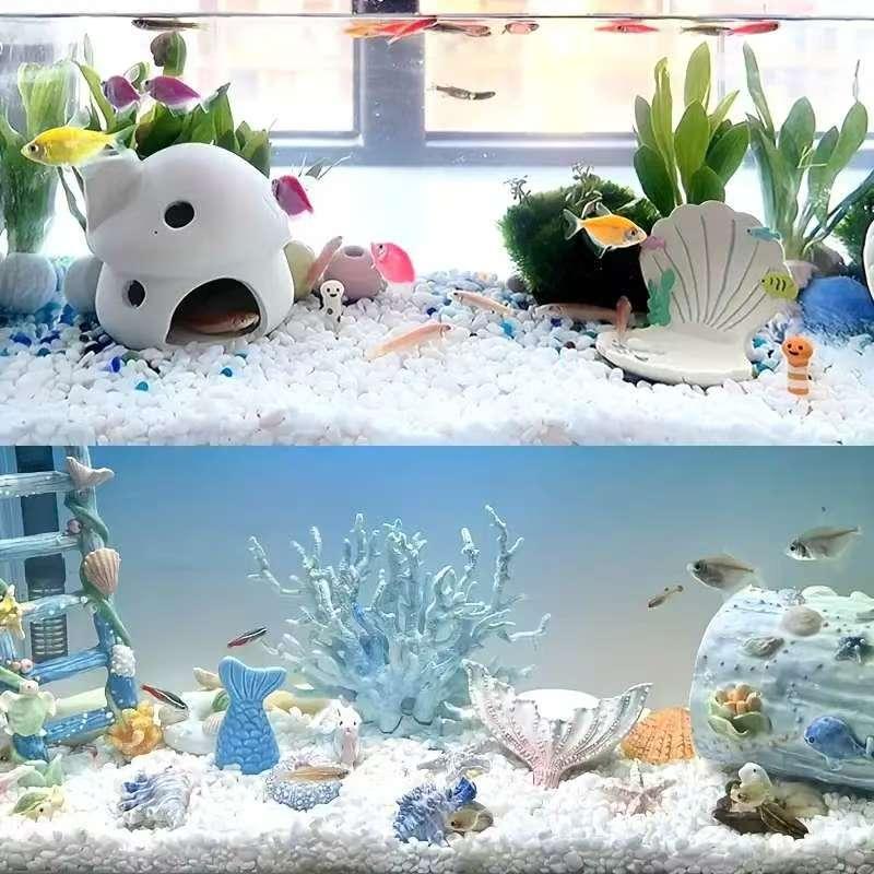 Natural Polished Pebbles 0.8-1.2cm, Mini Fish Tank Gravel, Succulent Cover Stone, Micro Landscape Decor, Vase Landscaping, Ecological Aquarium