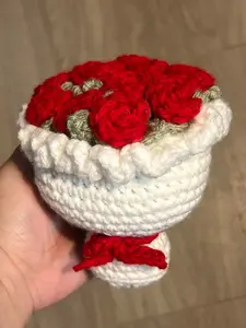 Hand Crocheted Flower Bouquet