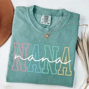 Comfort Colors Nana T-Shirt, Nana Tee, Cute Nana T-Shirt, Gift for Nana, Grandma Gift, Grandmother TShirt, Grandma Mimi Gigi Tee