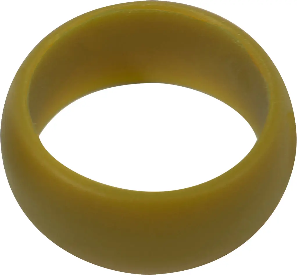 Coyote Brown Medical Grade Silicone Tactical Wedding Ring - Sturdy, Non-Conductive, Comfortable Unisex Band for Military Members, Business & Everyday Wear with Maximum Durability
