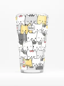 Hello Kitty Cat Party Pint Glass