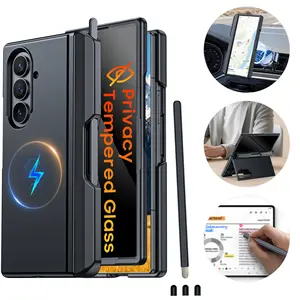 Vizvera for Samsung Galaxy Z Fold 7 Protective Case w/ S Pen Slot | Stand | Wireless Charging