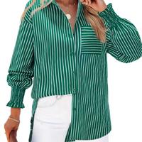 White and green stripe