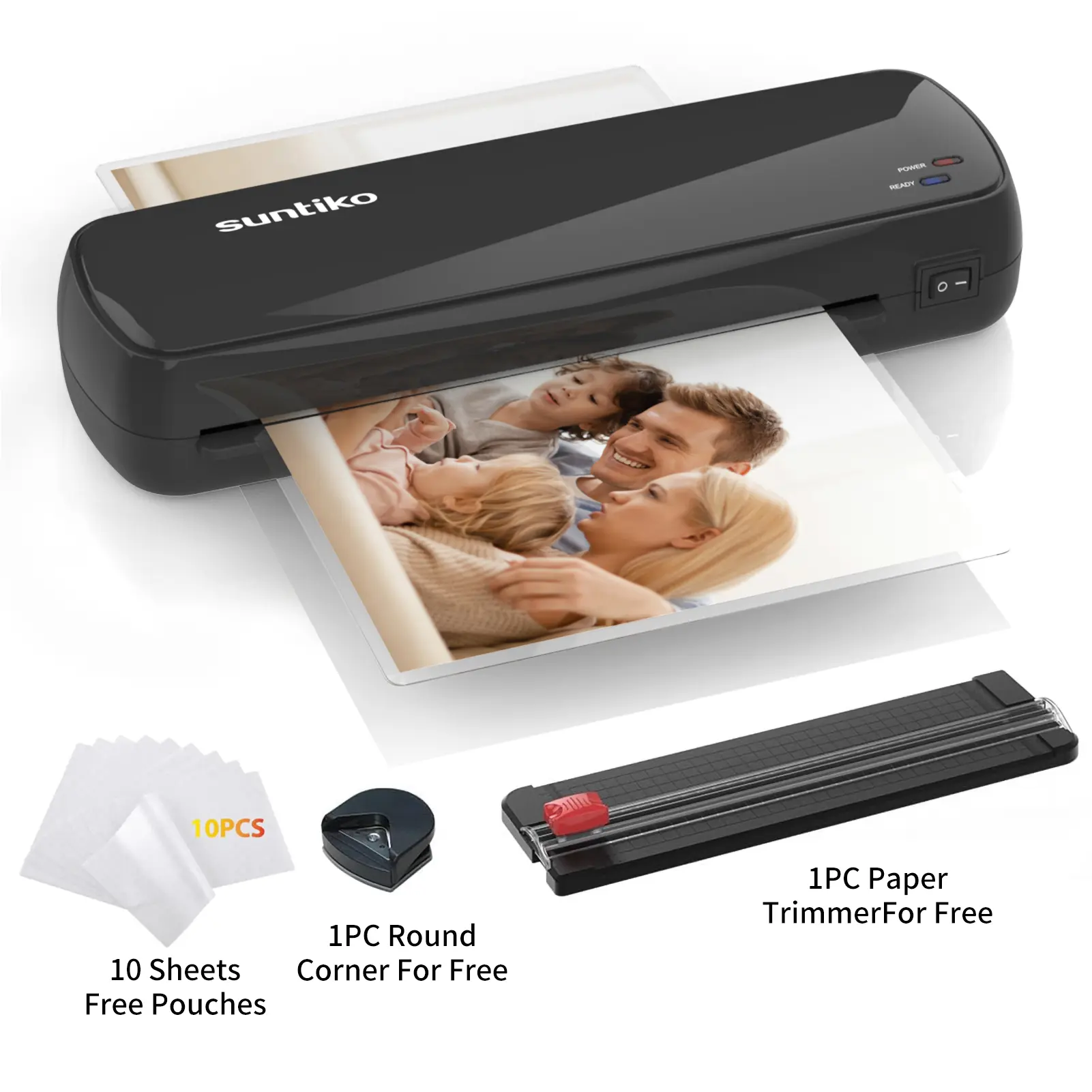 4-In-1 Laminator Machine, Laminate Machine with Quick Warm-Up, Fast Laminating for A4/A5/A6 Documents & Photos, Enhances Long-Term Color Preservation, Suitable for Office & Home Use