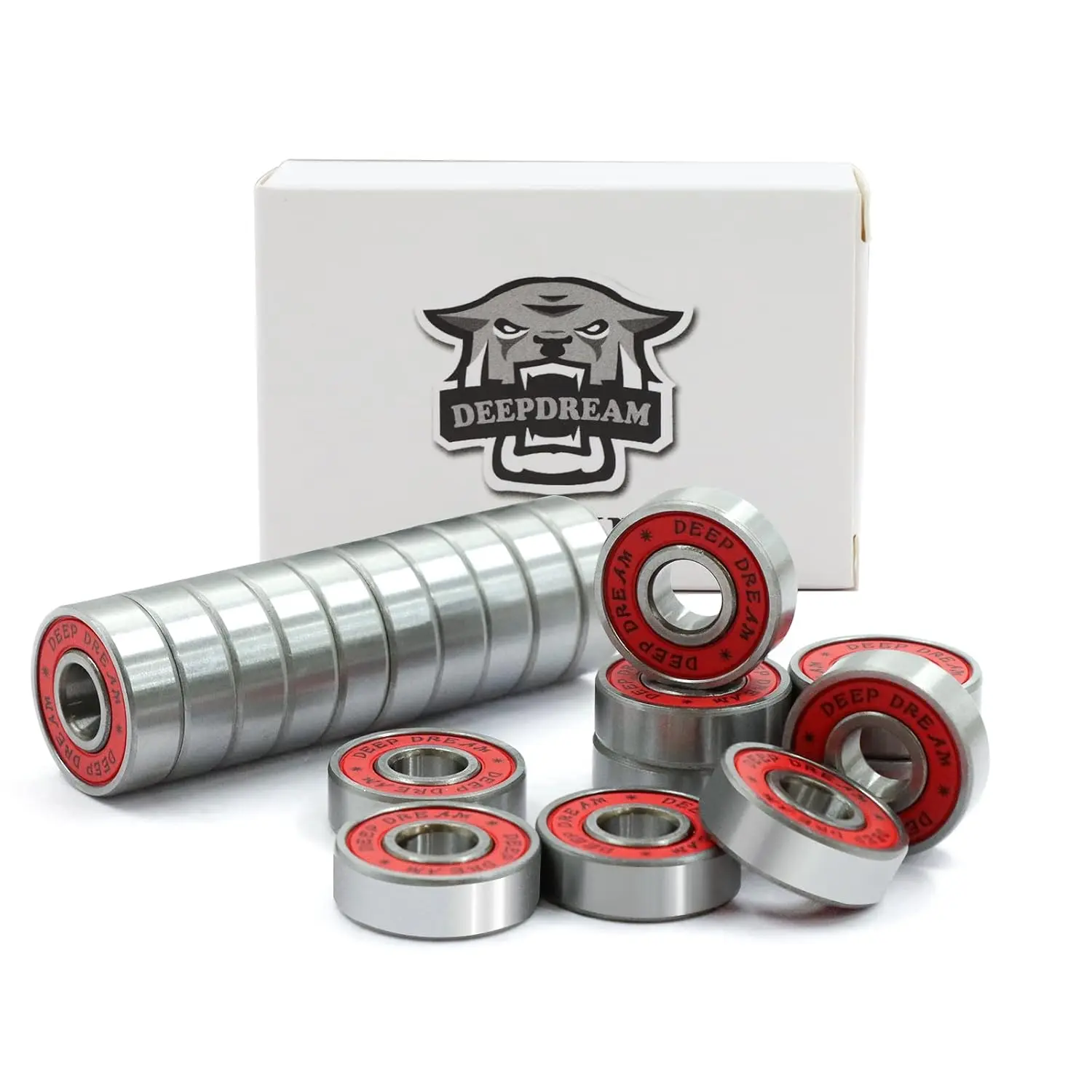 Sports Premium 20Pcs 608rs Bearings Skateboard Bearings Longboard Bearings (8x22x7mm) for Skate Double Rubber Sealed Deep Groove