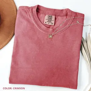 Comfort Colors Blank T-Shirt, Soft Cotton Crewneck Unisex Casual Relaxed Fit for Men and Women, Ideal Gift, Available in S to 3XL Top Womenswear