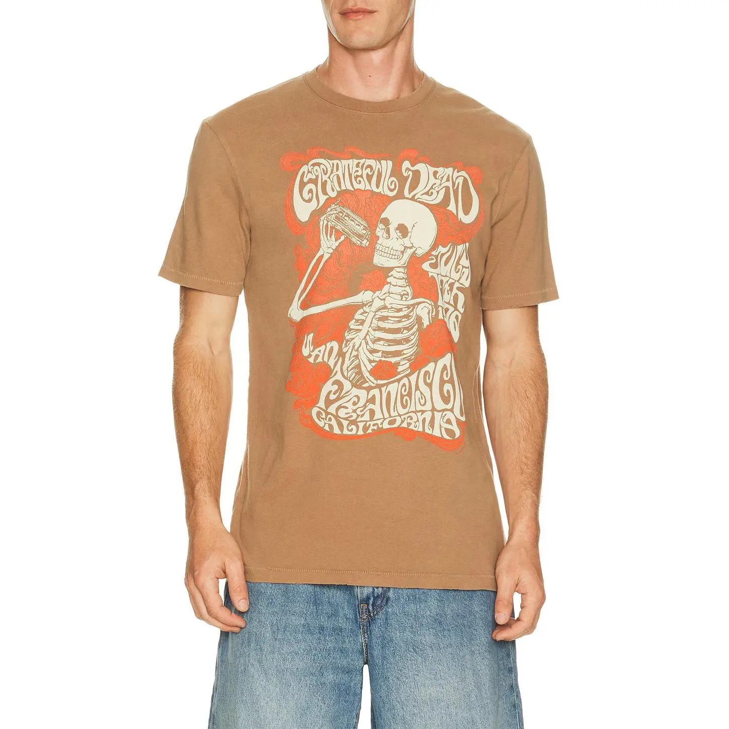 Junk Food Grateful Dead 1976 Sf Tee in Toasted Coconut