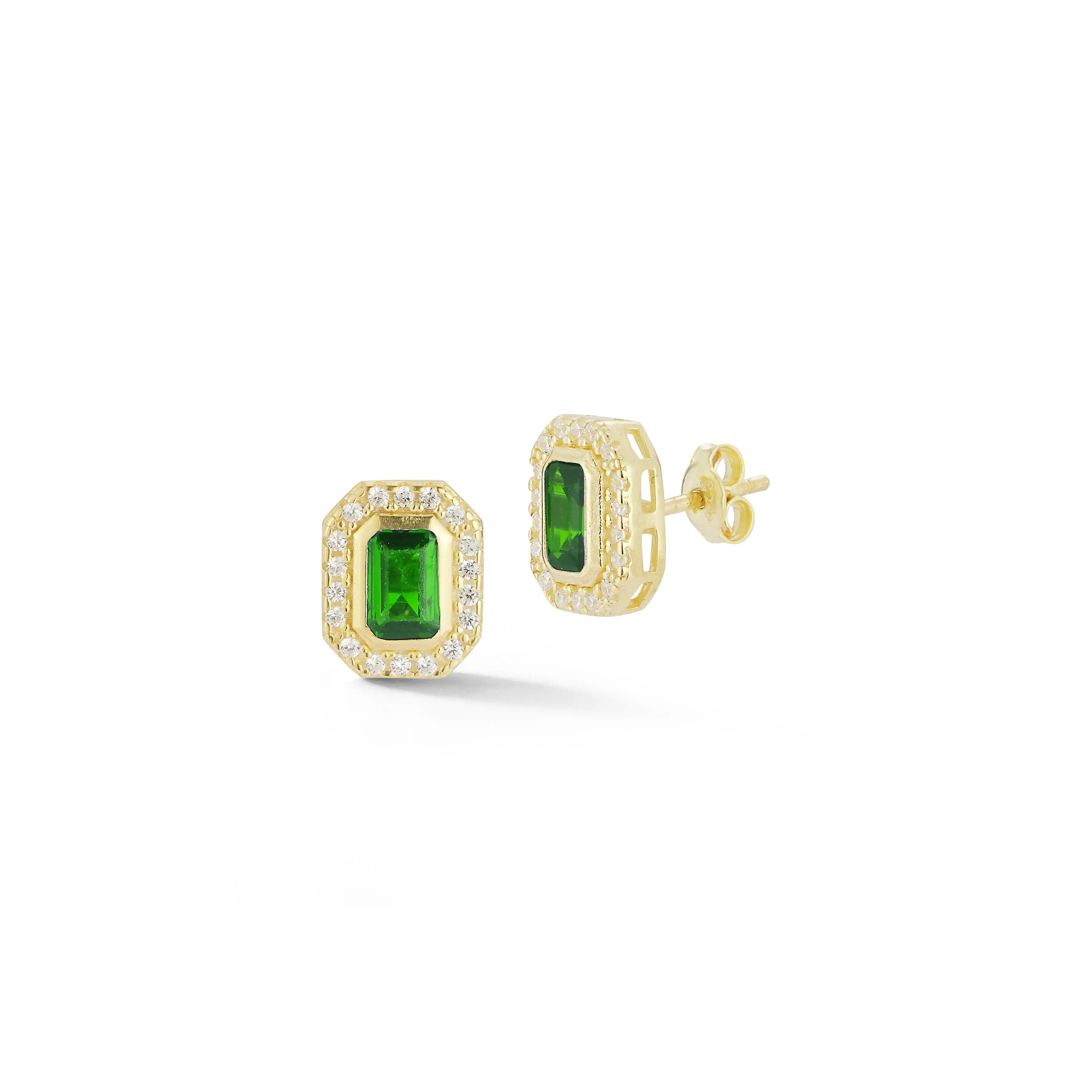 Emerald Cut Stud Earring Emerald Cut Stud Earring