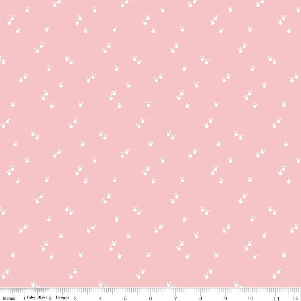 Fabric Riley Blake Pink Bunnies Seasonal Basics by the Quarter Yard C656-PINK