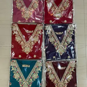 Trendy Chinon Silk Embroidery Work Top Palazzo with DupattaColorful Collection for Women's Fashion