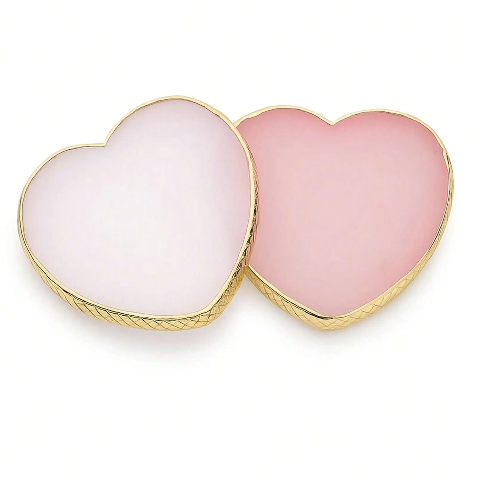 Heart-Shaped Resin Nail Art Palette, Nail Painting Mixing Tray with Gold Edge, Nail Art Display Board, Nail Polish Holder for Nail Design, Manicure Tools for Nail Artists