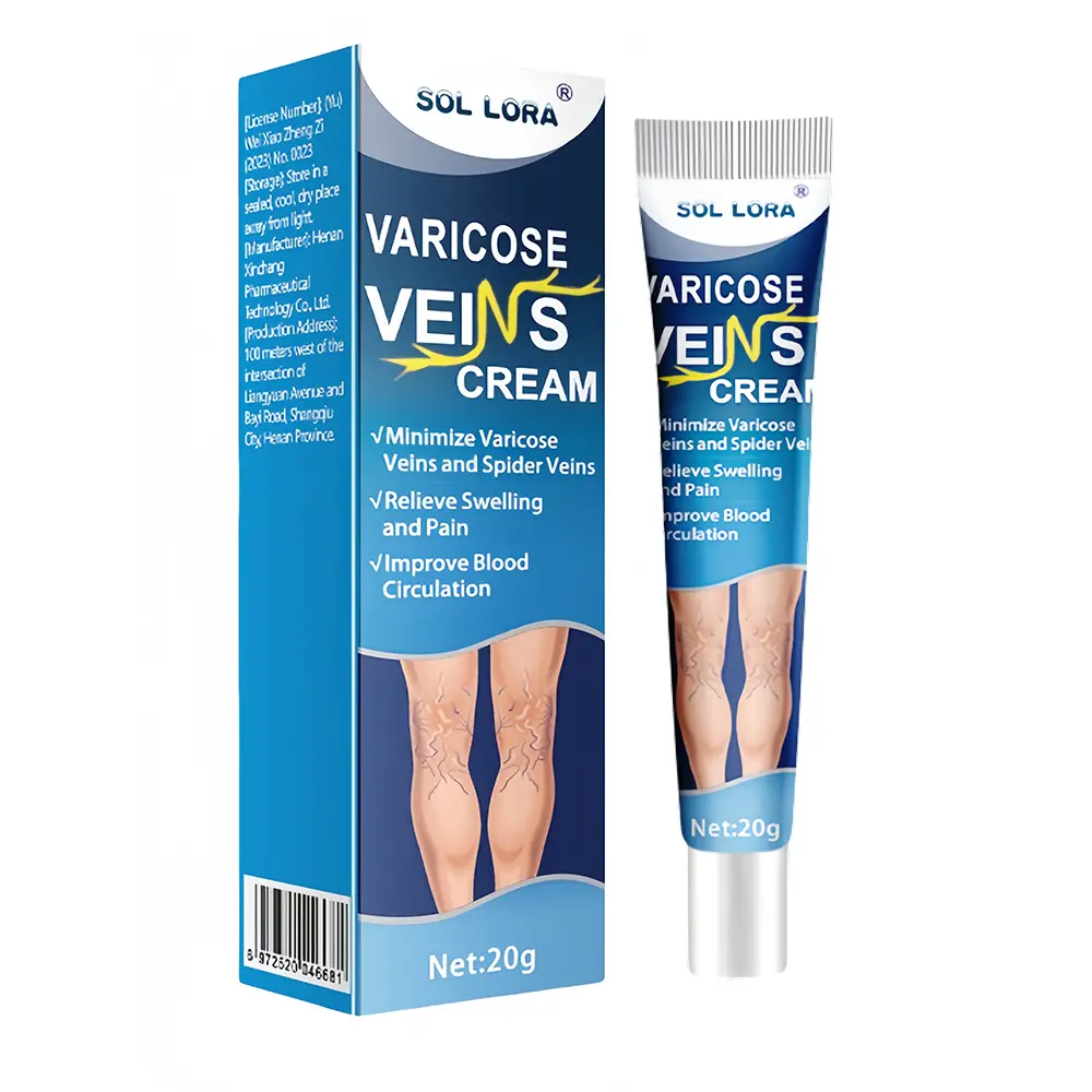 Sol Lora Varicose Veins Relief Cream 200g (24-Month Shelf Life) - Harmless Body Care Moisturizer for Legs, Smooth Skin, Circulation Boosting, Leg Bulging Blood Vessels Care, Solid Texture, Daily Gentle Hydration