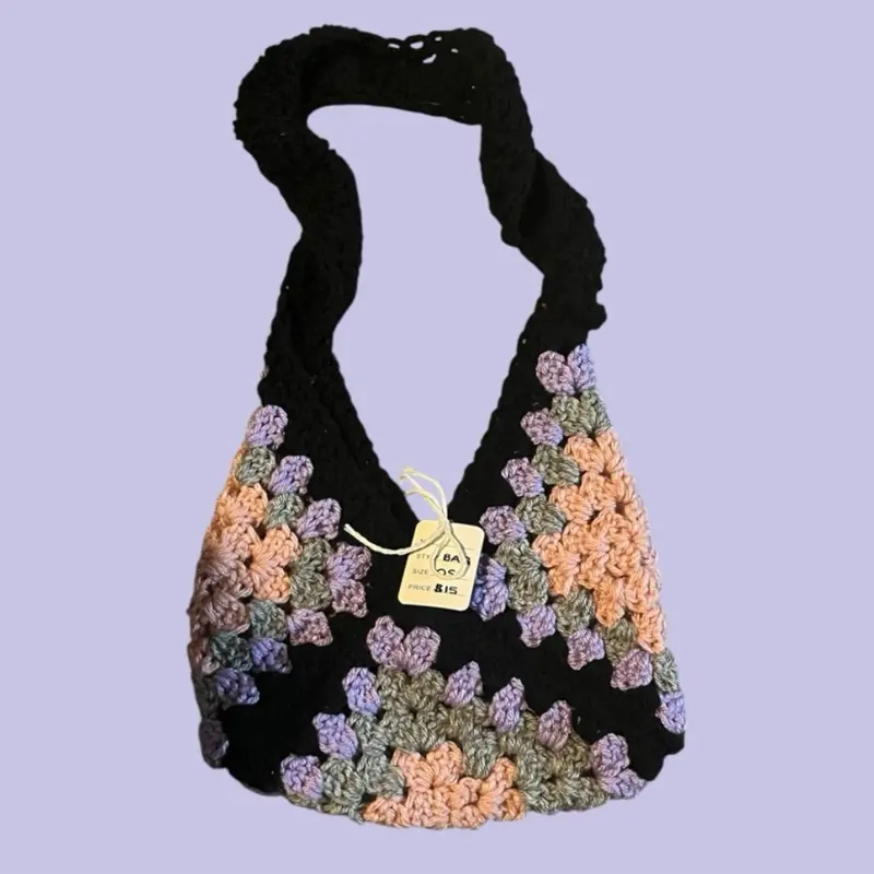 Pink/Purple/Black Mini Shoulder Bag