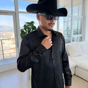 FLOWER RHINESTONE LONG SLEEVE (FITTED)