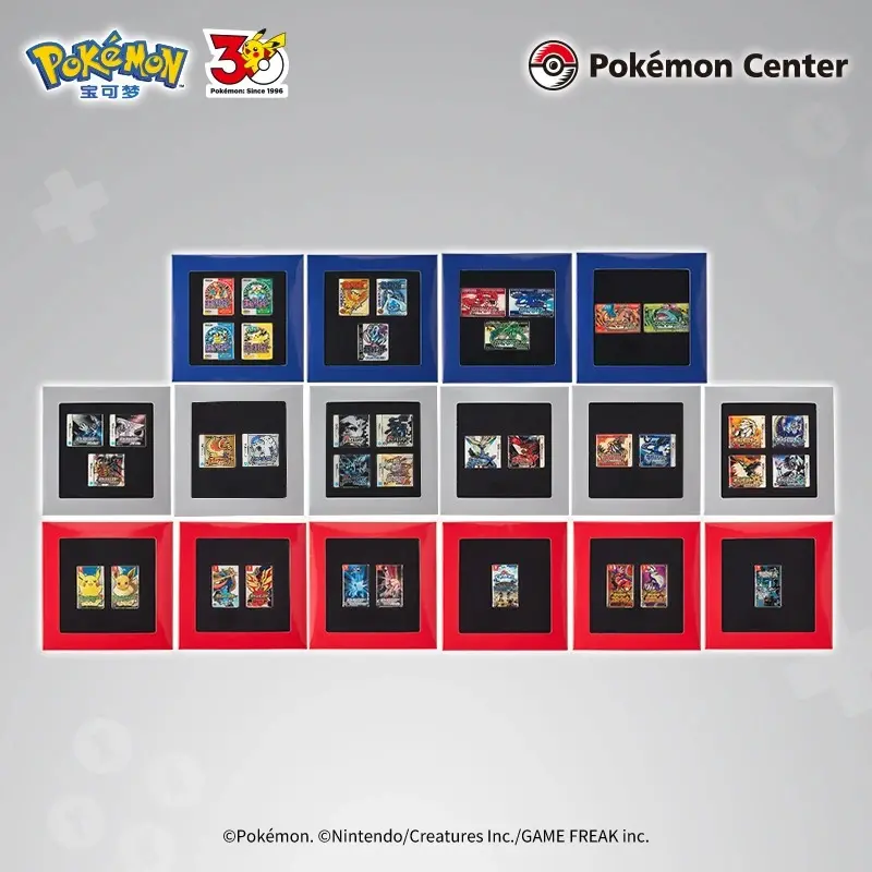 Japanese Pokemon Center 30th Anniversary Pokemon Card Game Art Pin Blind Random