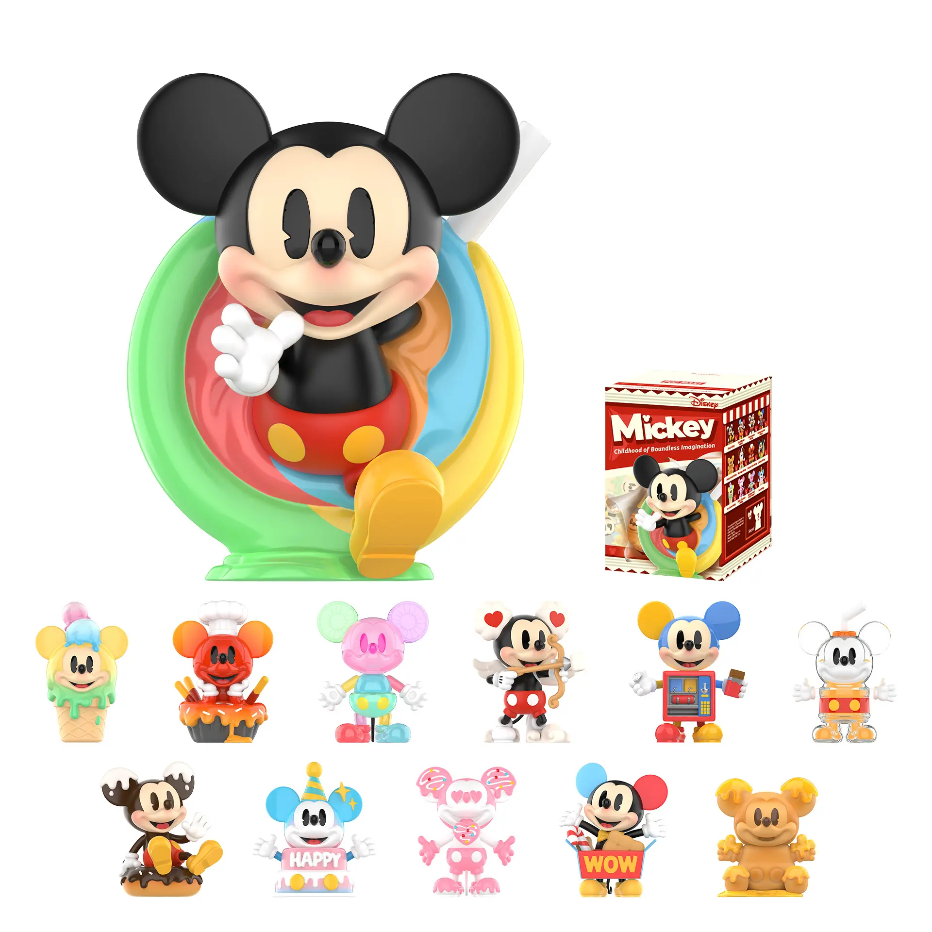POP MART Disney Mickey Childhood of Boundless Imagination Series Figures POP MART Disney Mickey Childhood of Boundless Imagination Series Figures