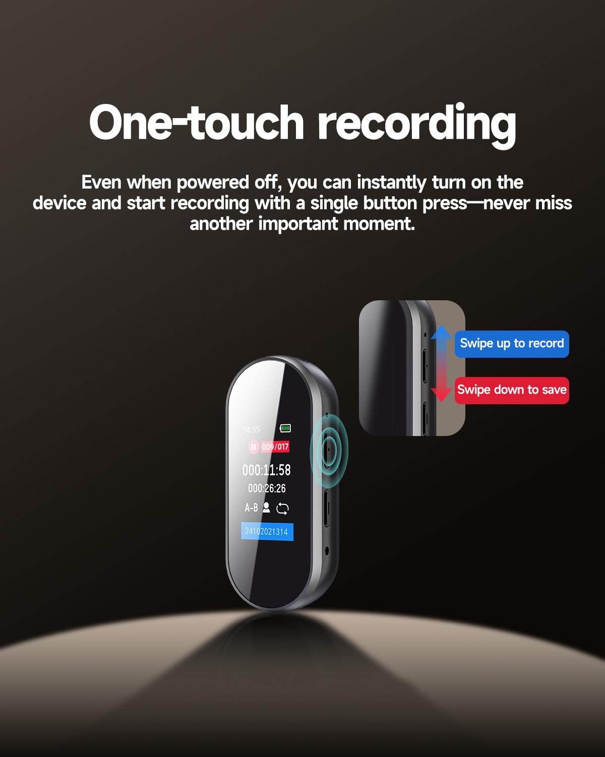 64GB/32GB Digital Voice Recorder: Professional and Portable, 4-in-1, Newly Upgraded with Noise-Canceling Hi-Fi Pure Sound Quality, 3072 kbps Audio Recording—Ideal for Lectures, Meetings, and Classrooms Recording 64GB/32GB Digital Voice Recorder: Professional and Portable, 4-in-1, Newly Upgraded with Noise-Canceling Hi-Fi Pure Sound Quality, 3072 kbps Audio Recording—Ideal for Lectures, Meetings, and Classrooms Recording