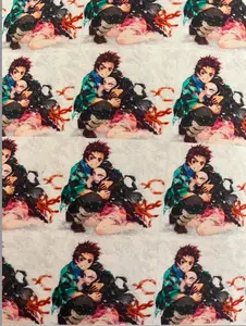 Demon Slayer Anime Fabric by the Half Yard